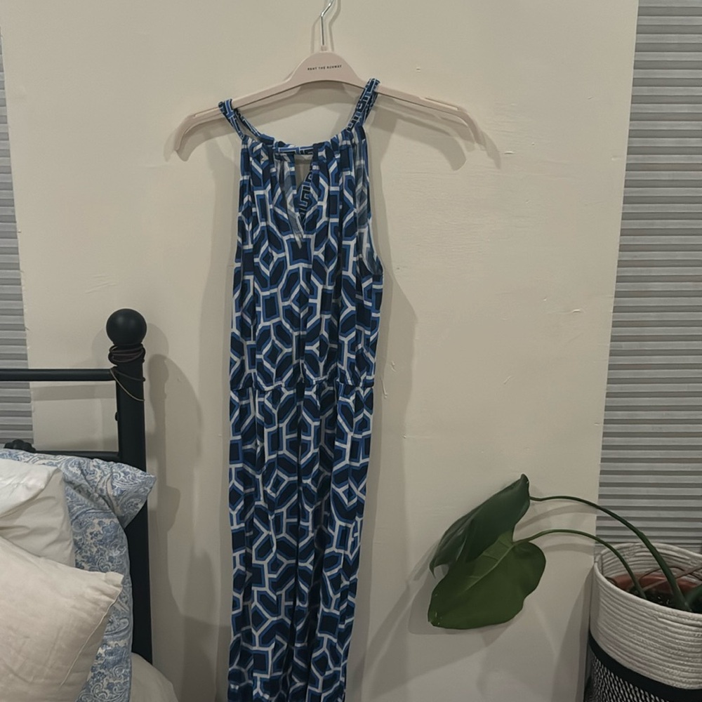 Blue patterned Maxi Dress